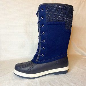 JustFab Reila Navy Boots